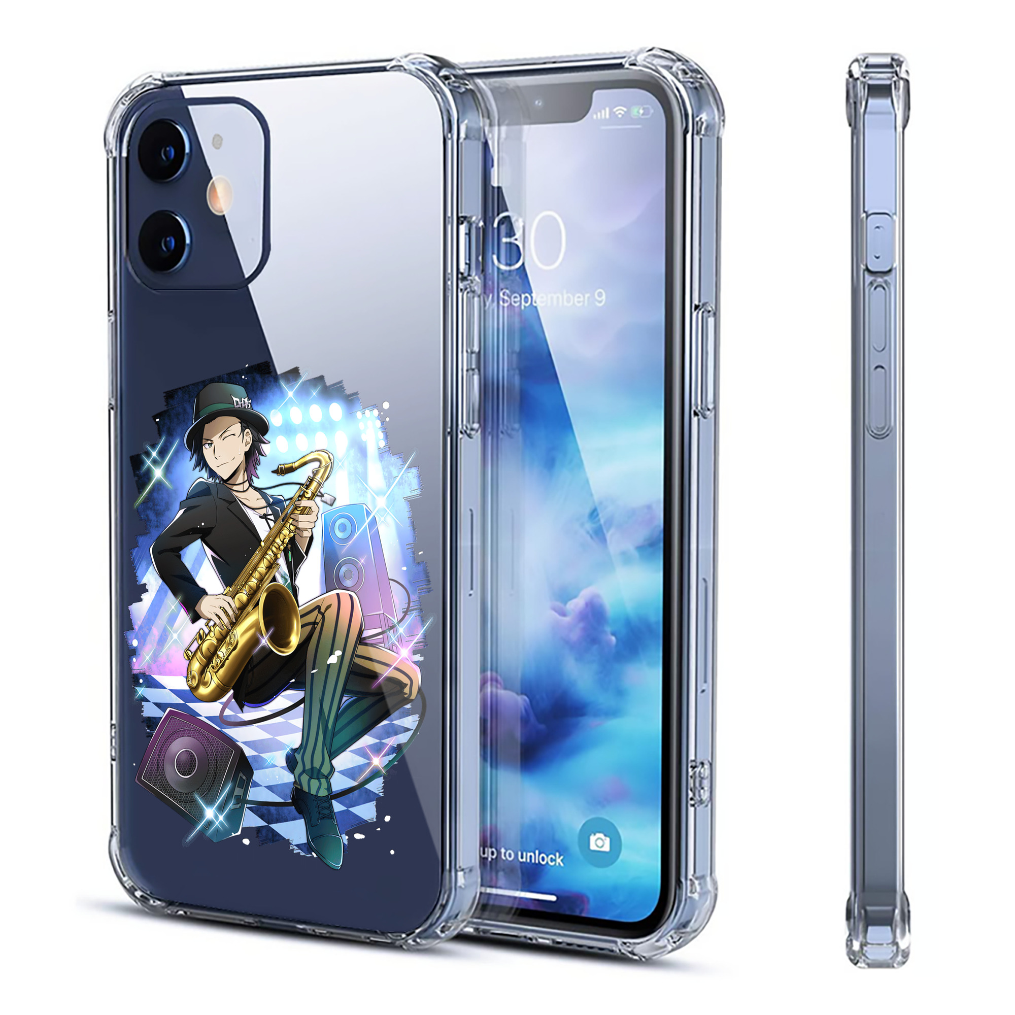 （画像用） 文豪ストレイドッグス Bungo Stray Dogs 【iPhone 12シリーズ対応】透明スマホケース（クリアソフトケース）